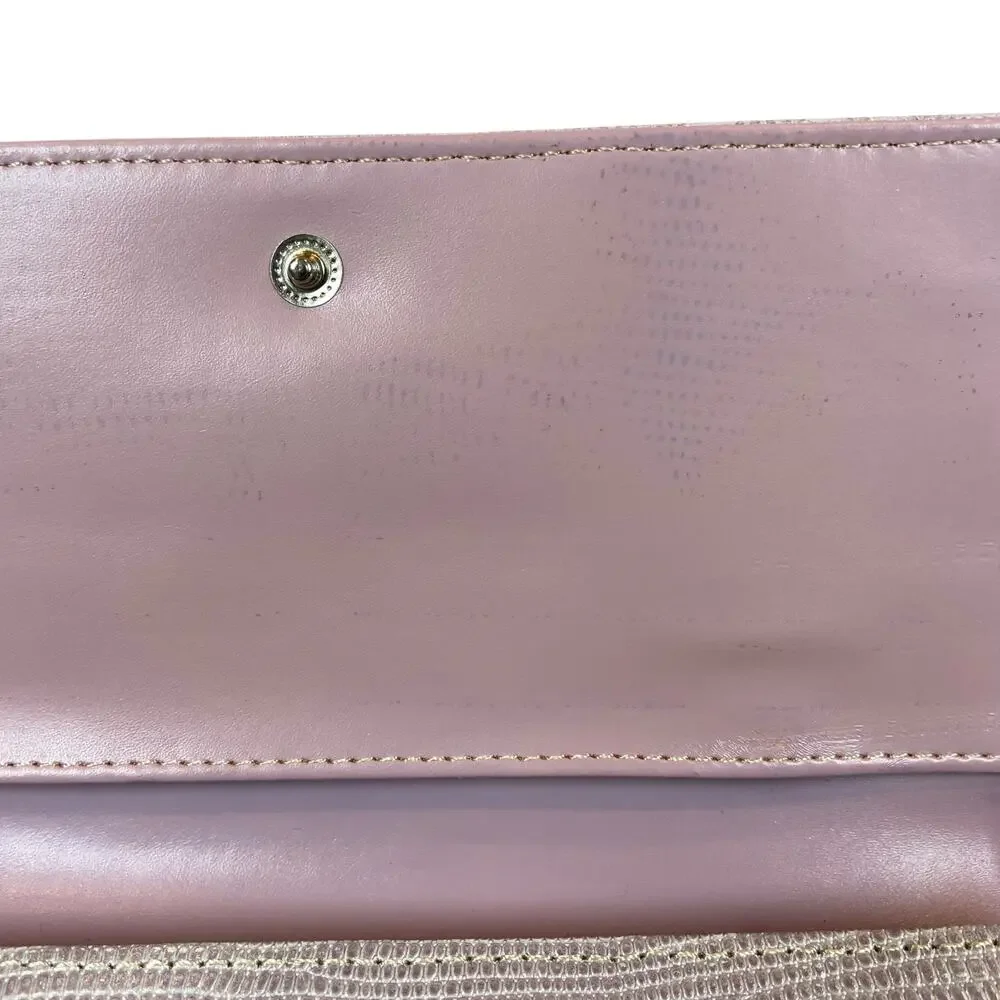 Maxx New York Long Wallet Lizard Embossed Leather